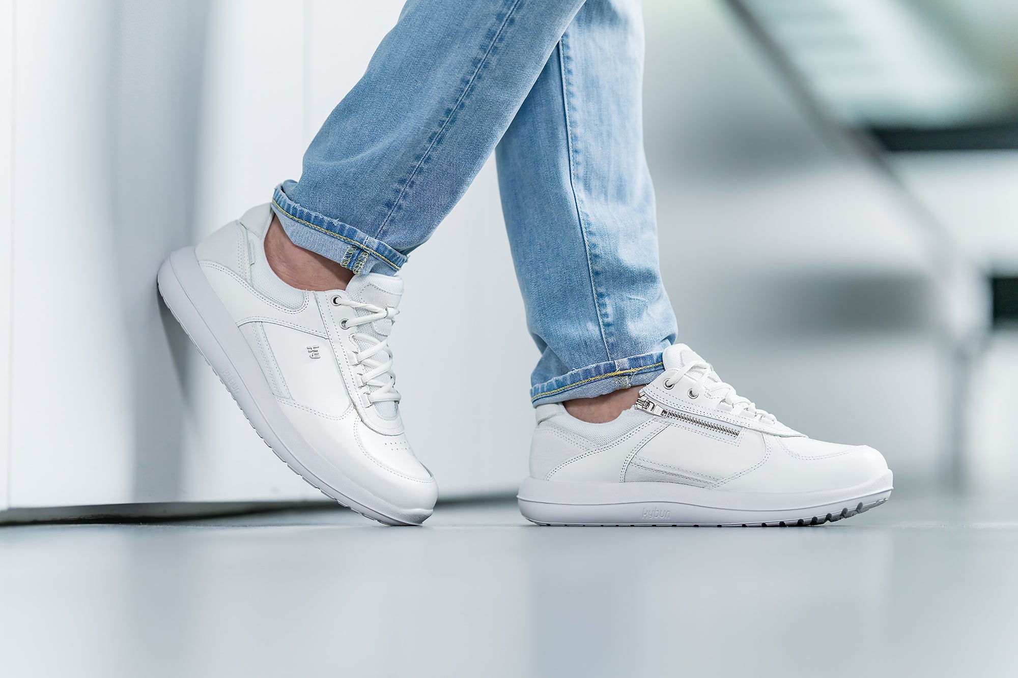 Kybun schoen - Rolle Wit - Heren Sneaker