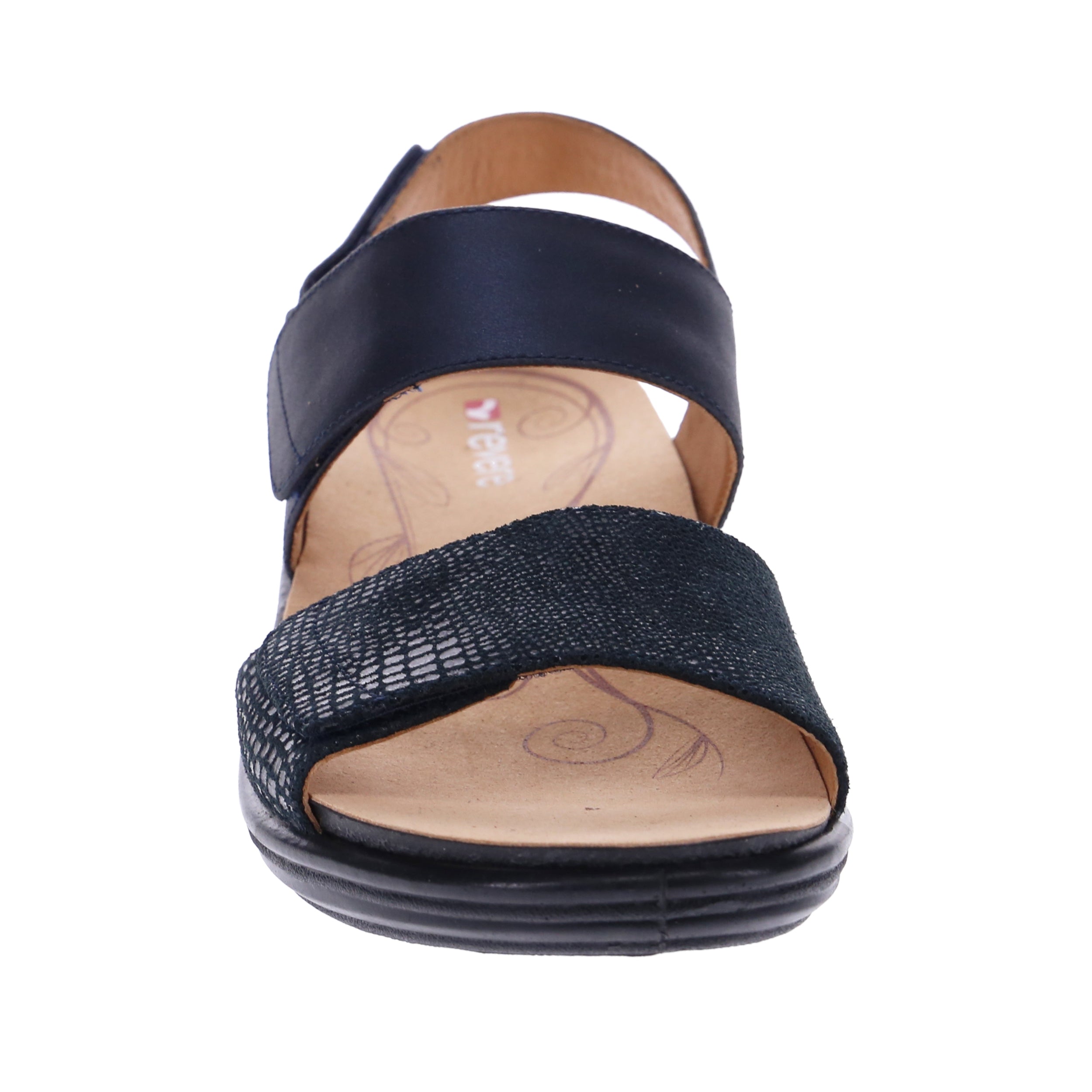 Revere Como - Navy Lizard/Sapphire - dames sandaal