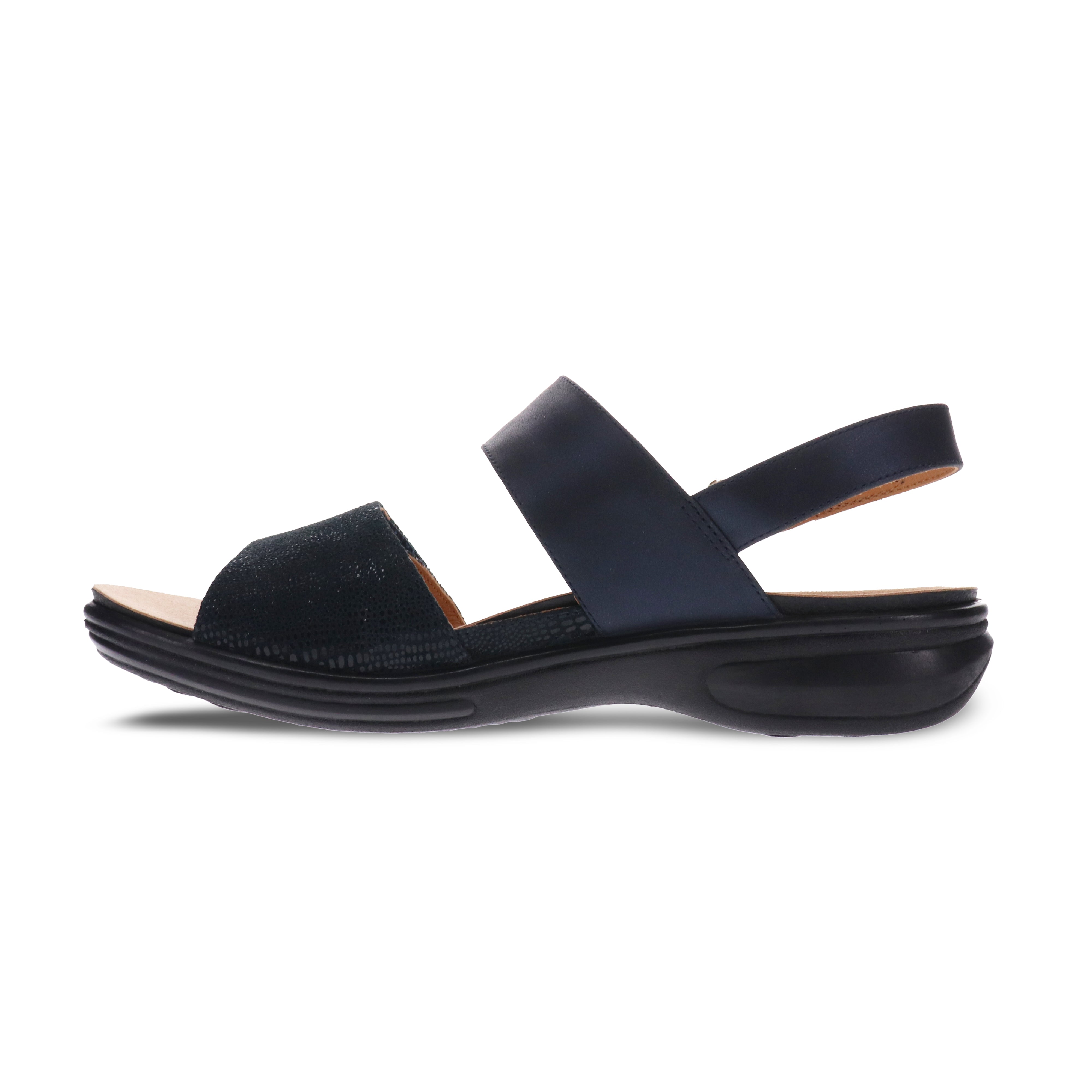 Revere Como - Navy Lizard/Sapphire - dames sandaal