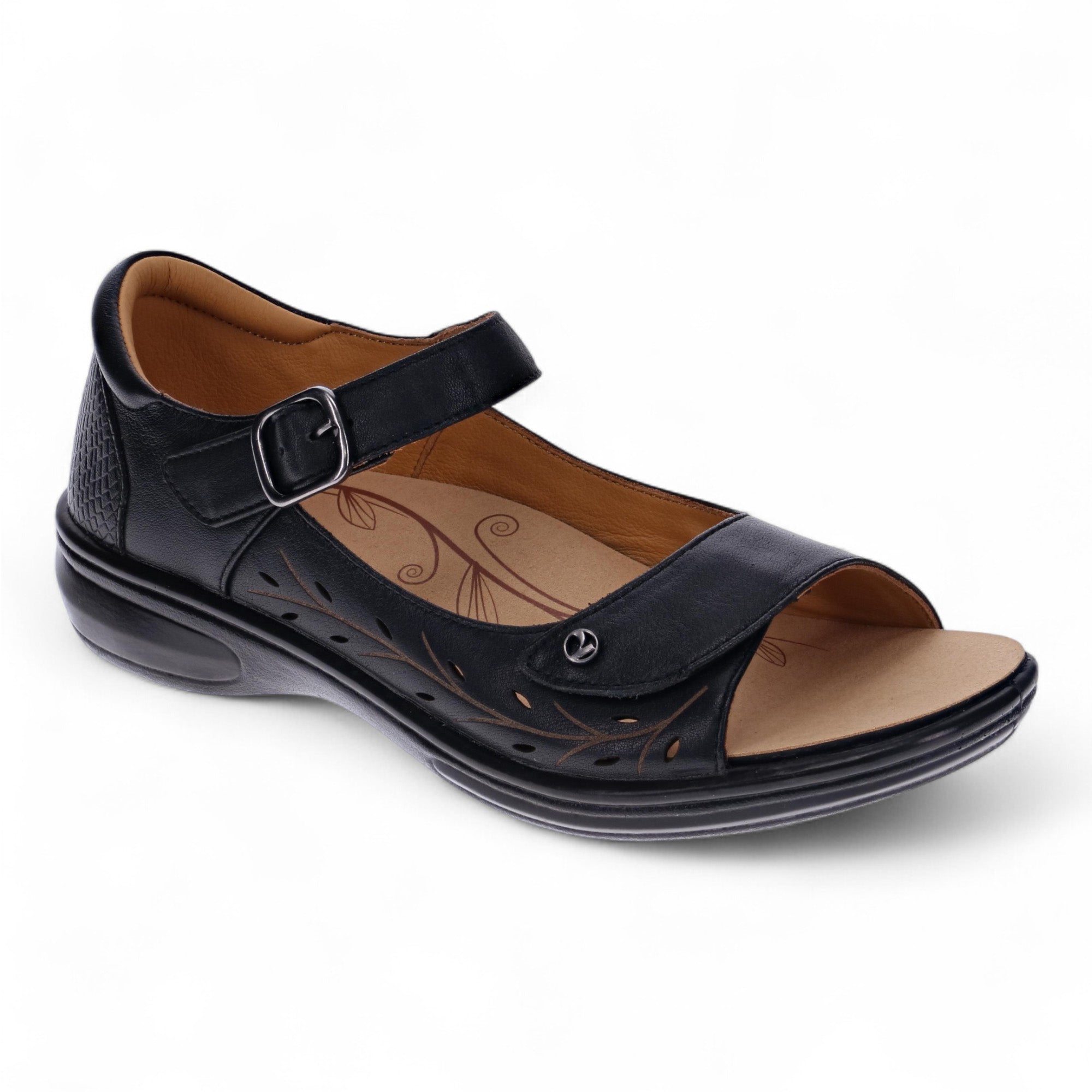 Revere Lagos - Black - dames sandaal