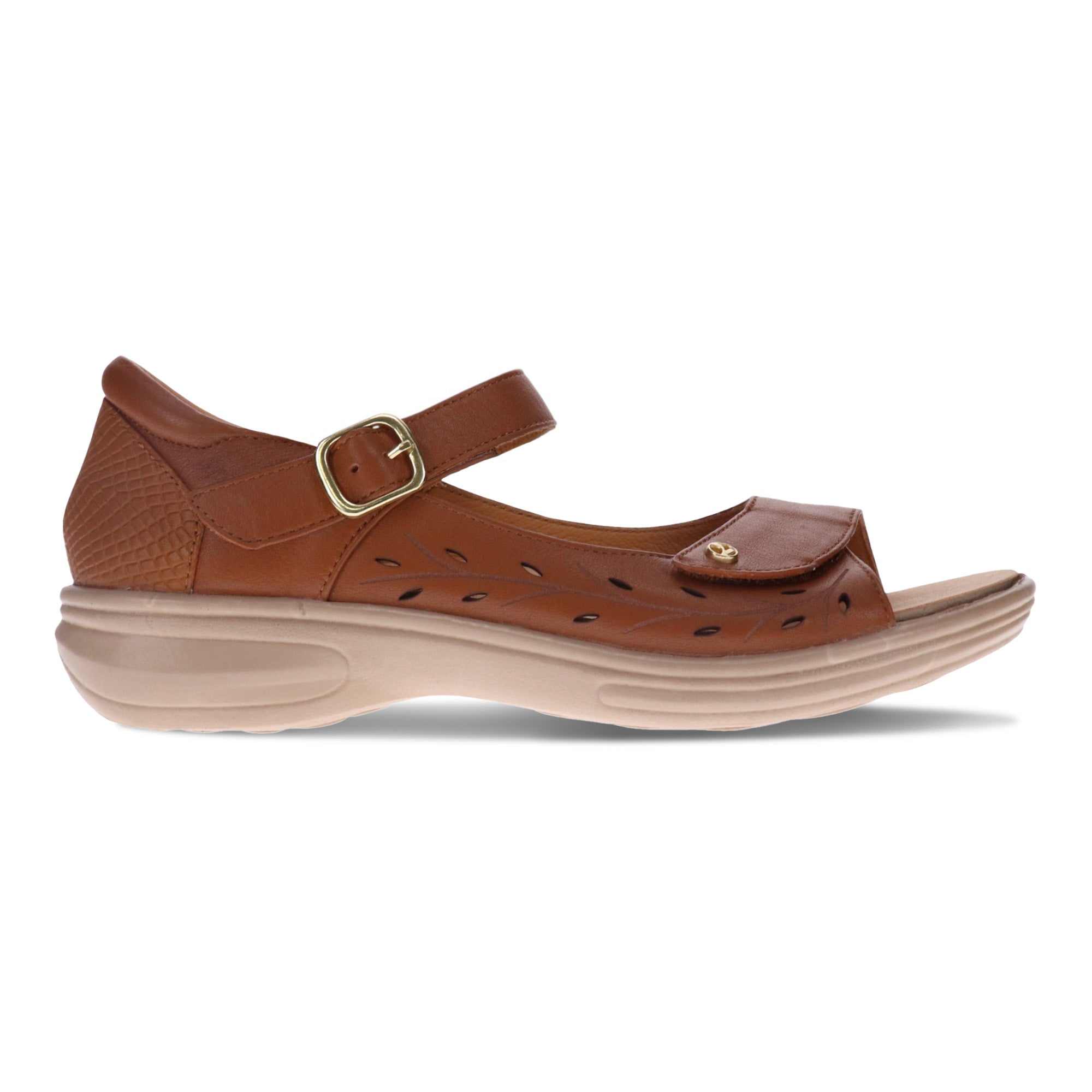 Revere Lagos - Tan - dames sandaal