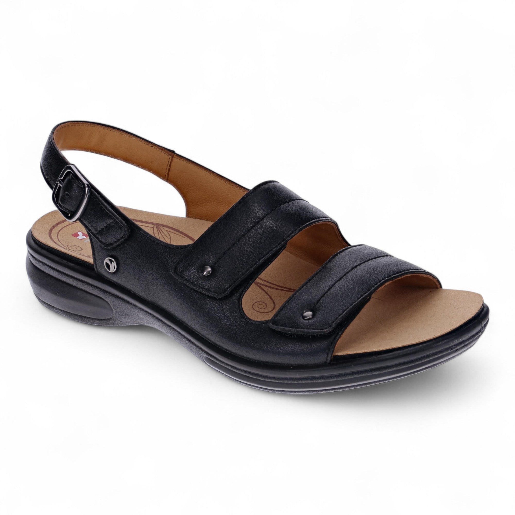 Revere Manilla - Black - dames sandaal