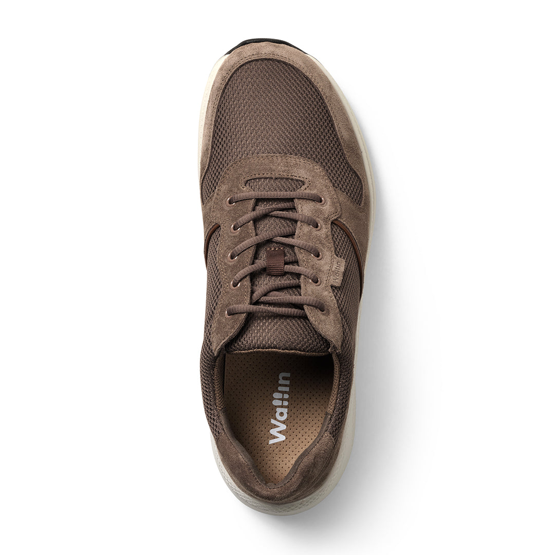Wallin Noah Mover - mesh/suede bruin - heren sneakers