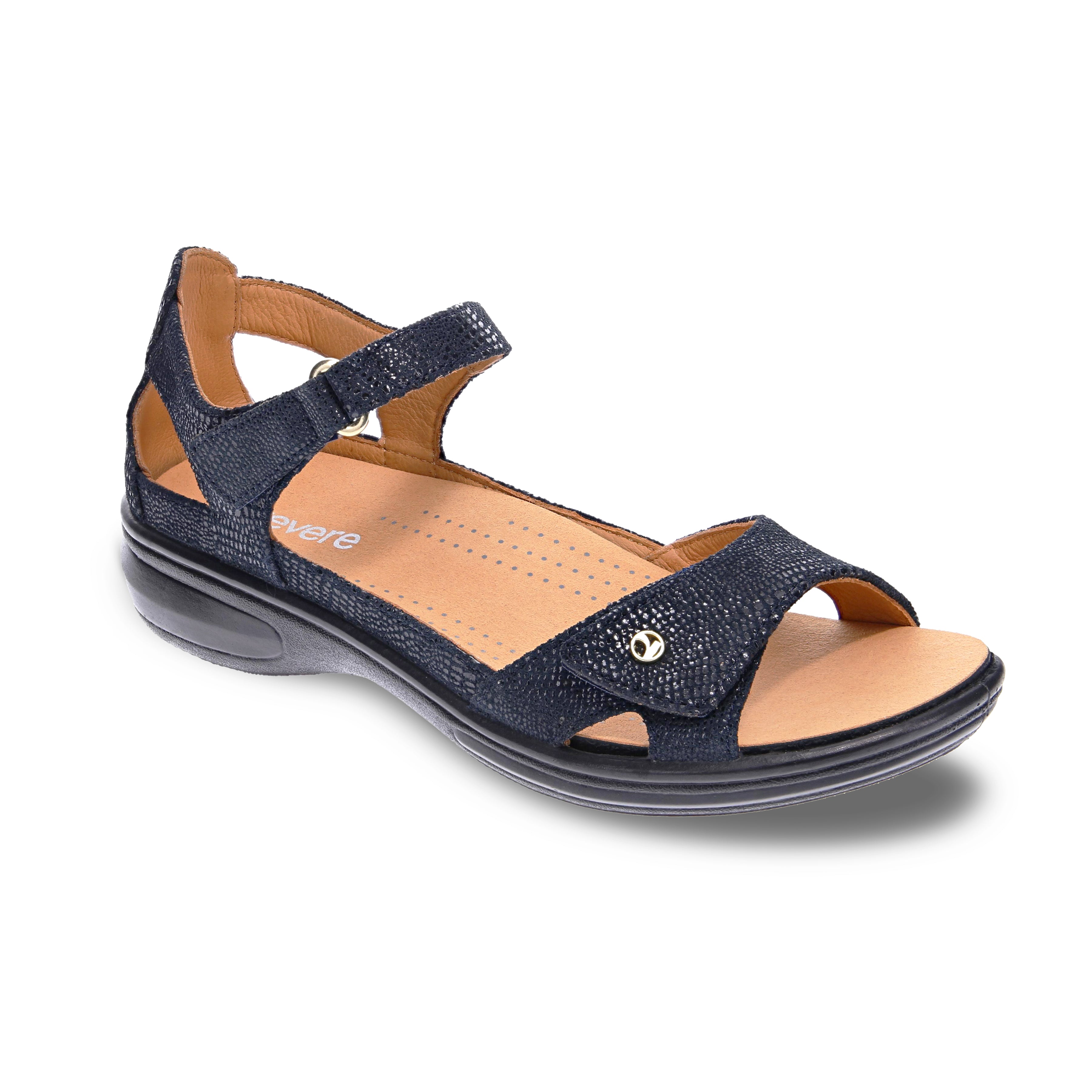 Revere Portofino - Navy Lizard - dames sandaal