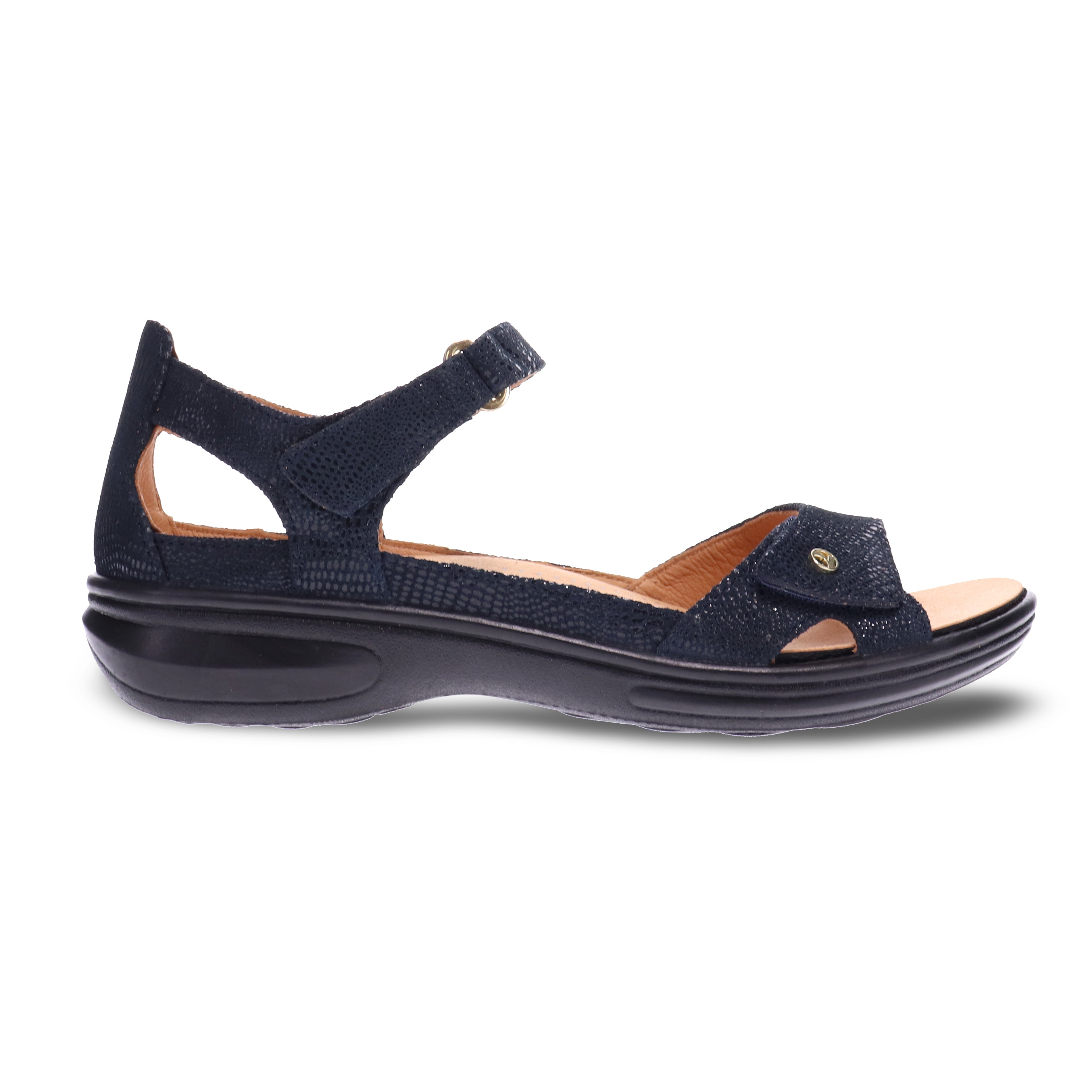 Revere Portofino - Navy Lizard - dames sandaal
