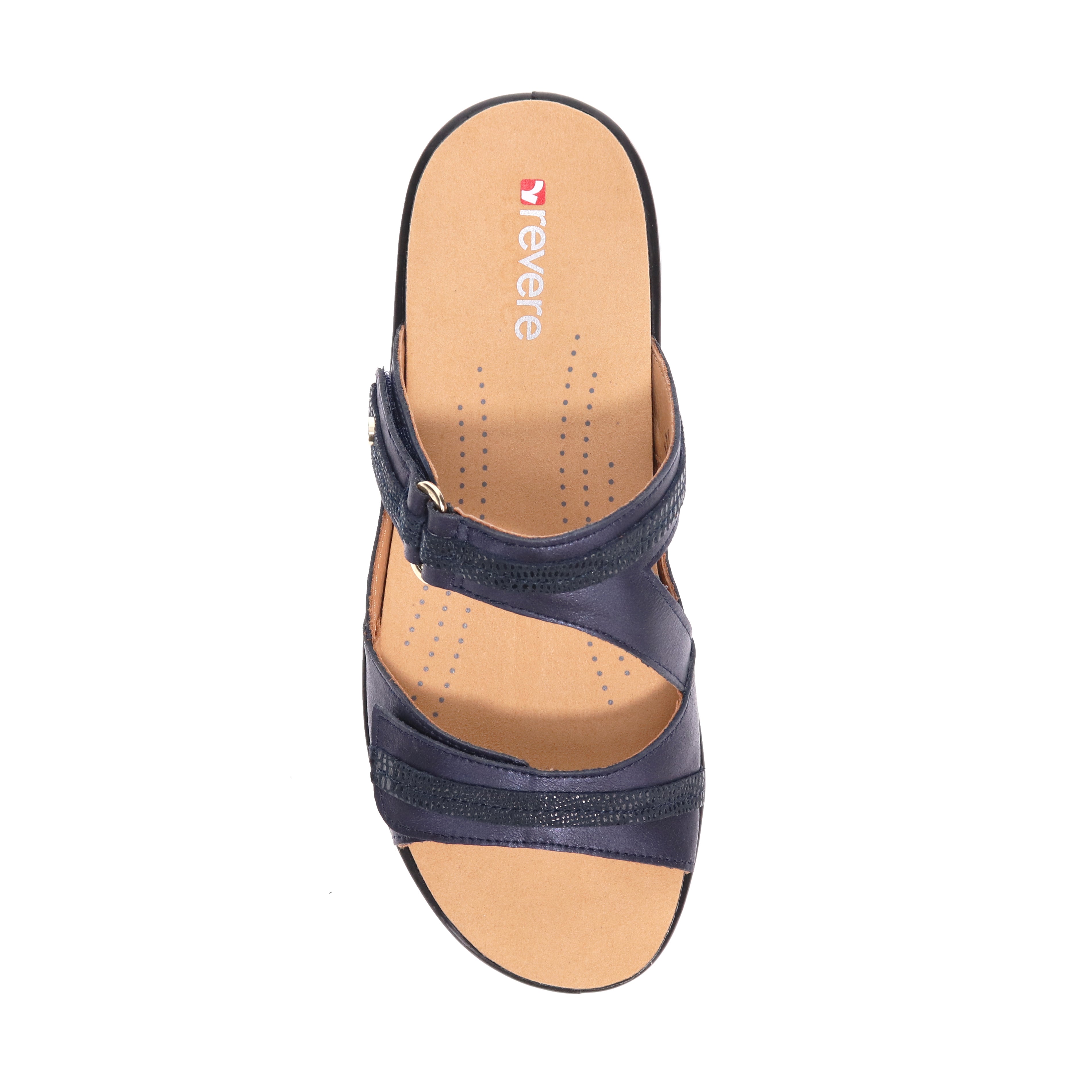 Revere Rio - Sapphire/Navy lizard - dames slipper