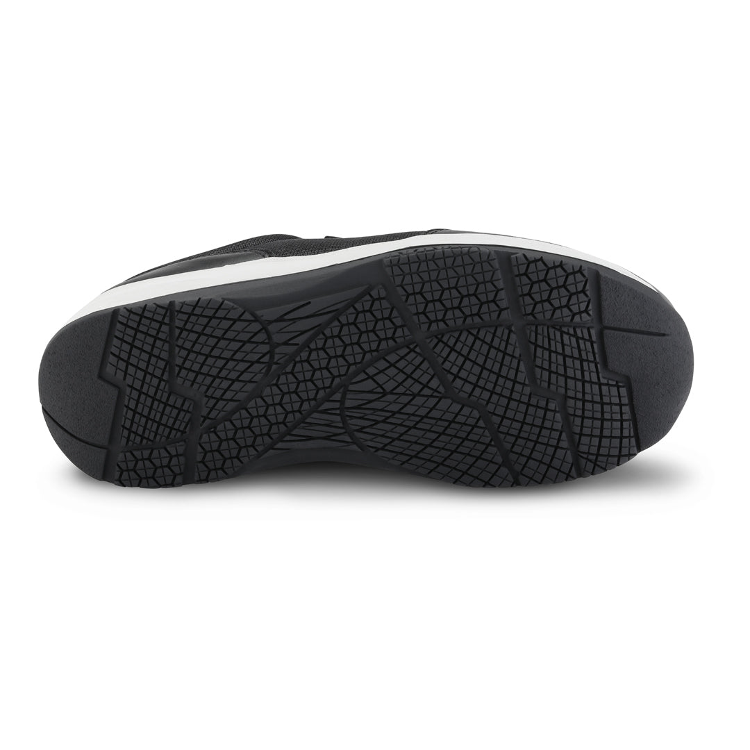 Wallin Emma Flow - mesh/leer zwart/wit - dames sneaker