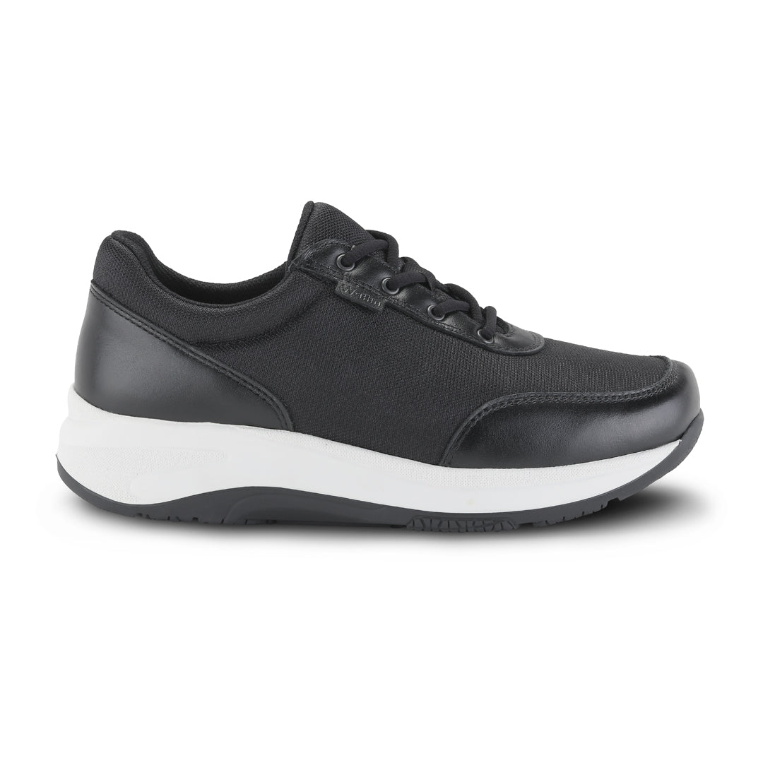 Wallin Emma Flow - mesh/leer zwart/wit - dames sneaker