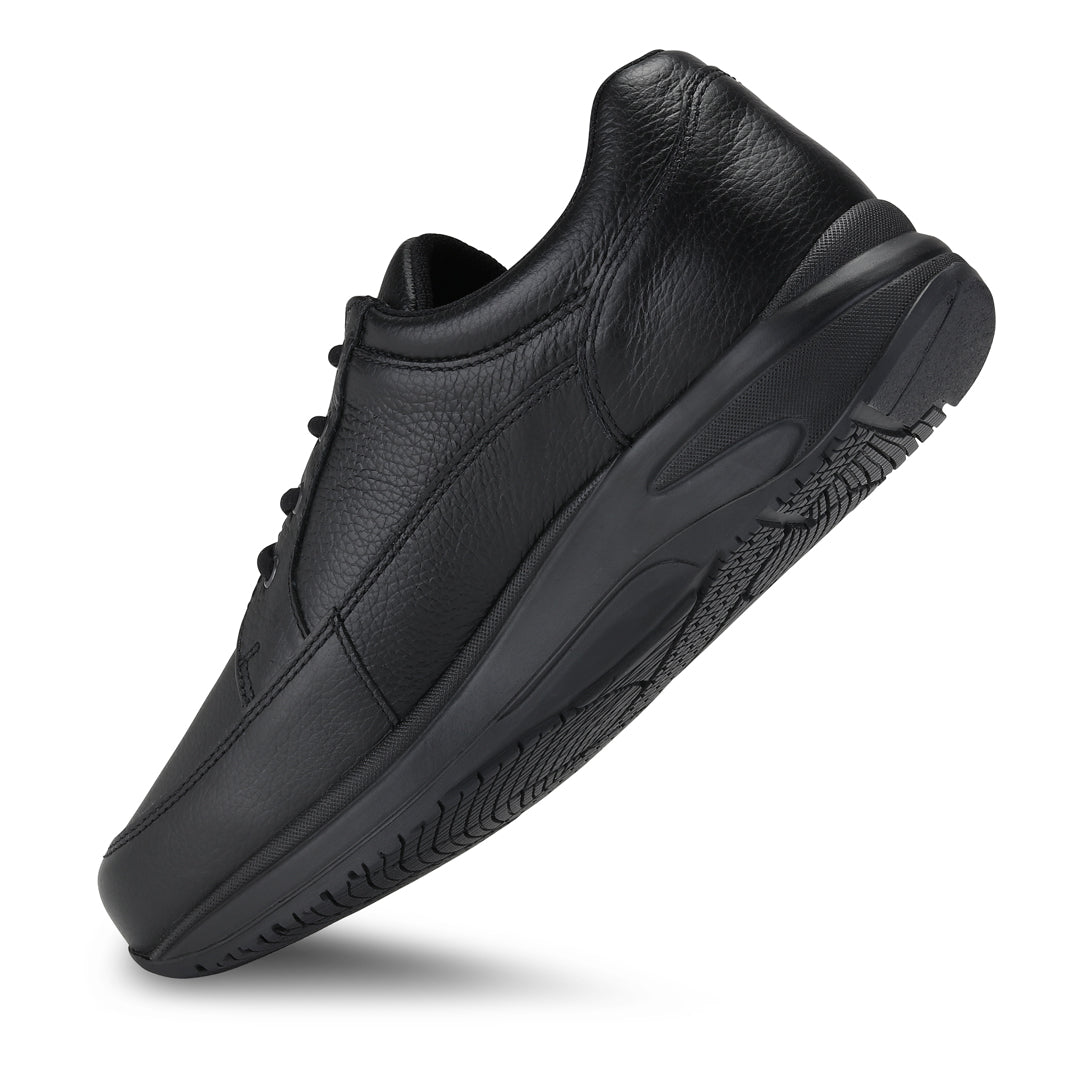 Wallin Otto Flow- leer zwart - heren sneaker