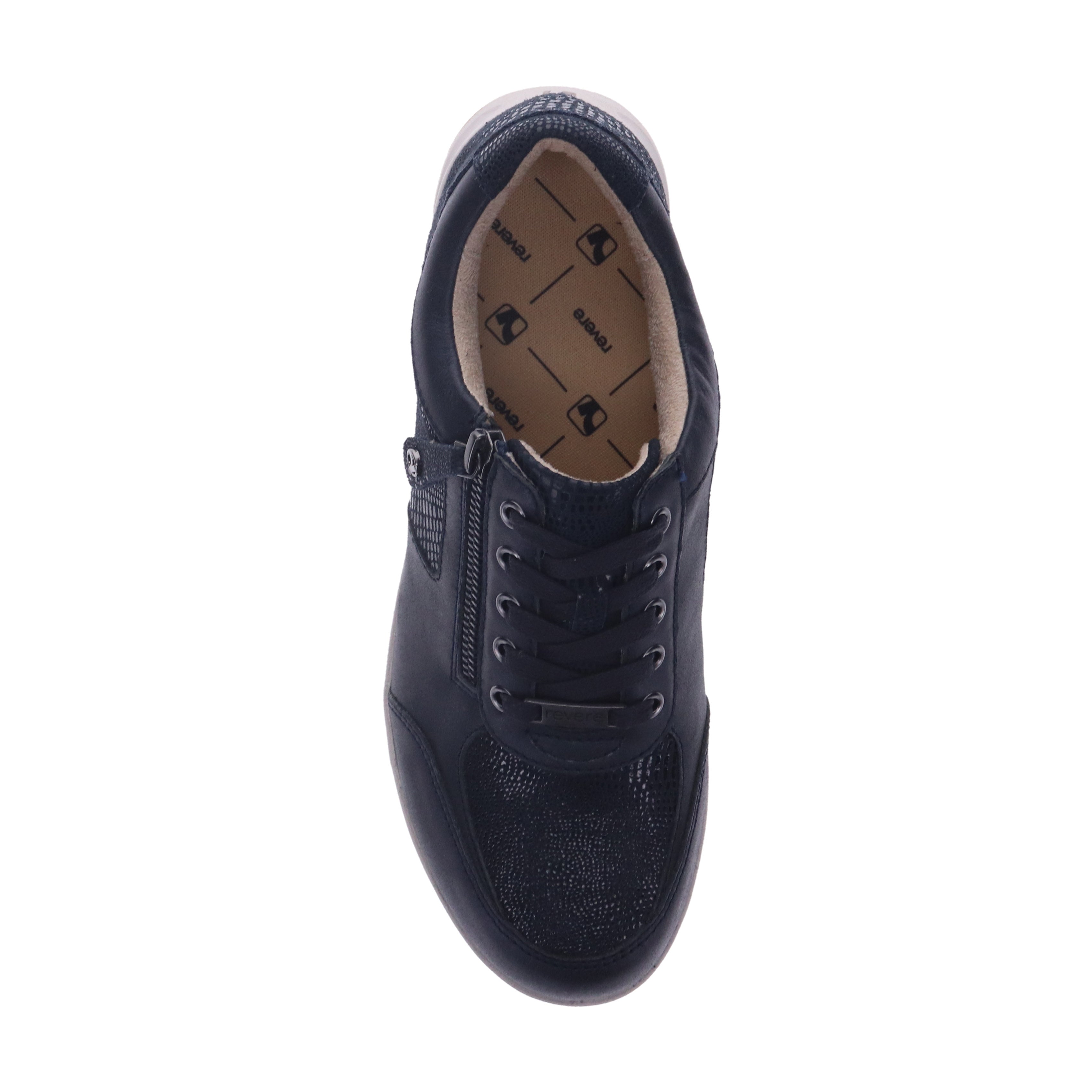 Revere Boston - Sapphire/Navy Lizard - dames veterschoen