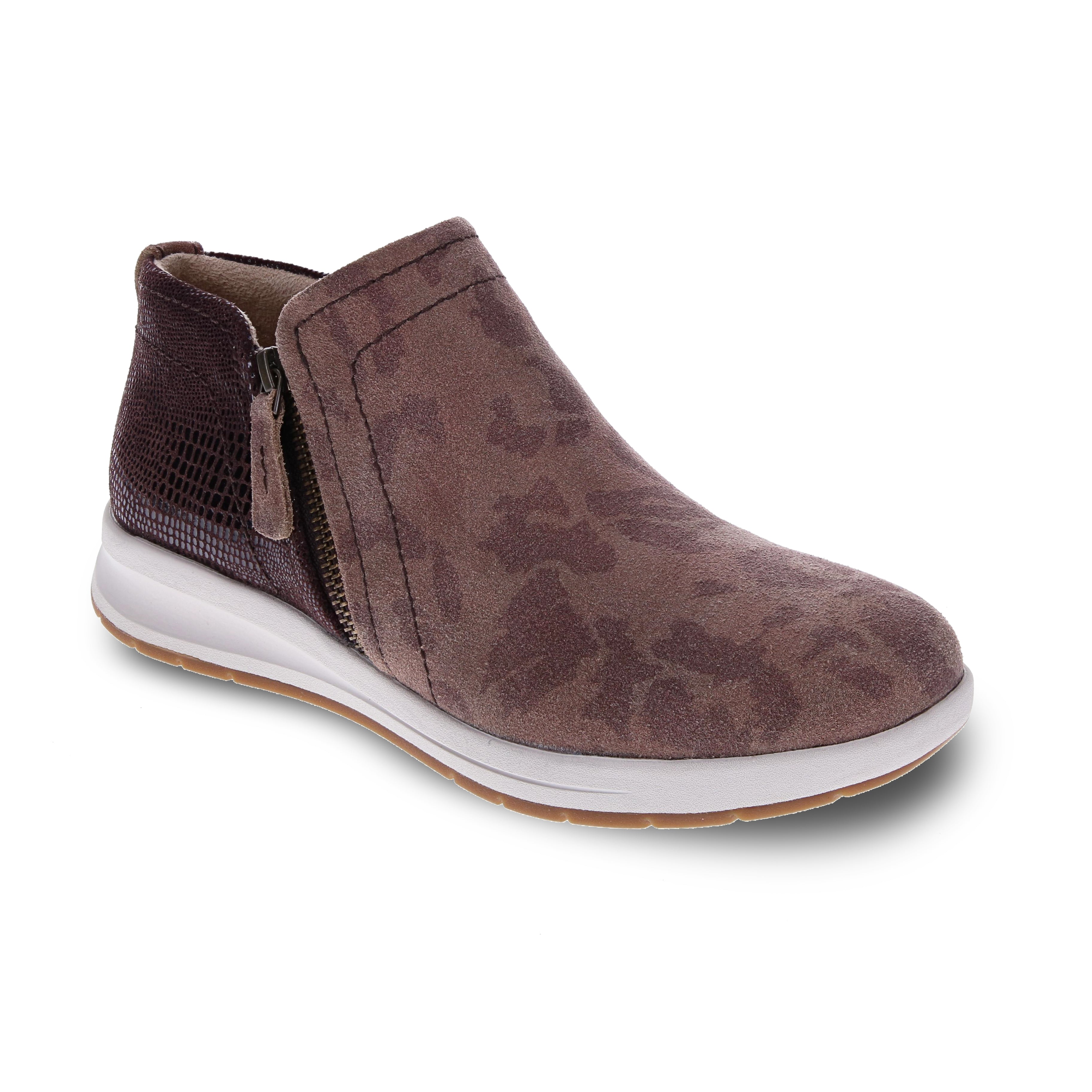Revere Dublin - Cognac Camo/Espresso Lizard - booties