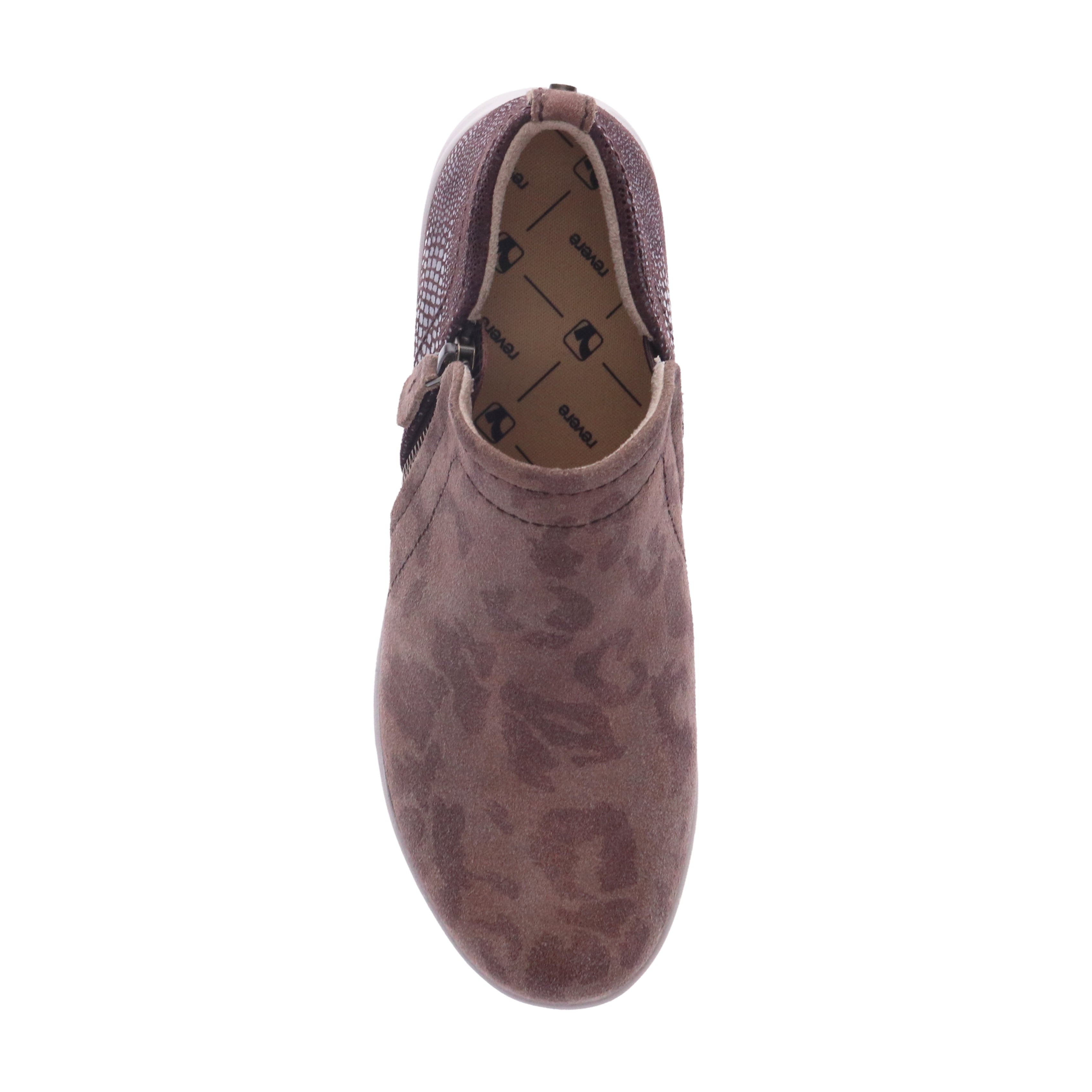 Revere Dublin - Cognac Camo/Espresso Lizard - booties