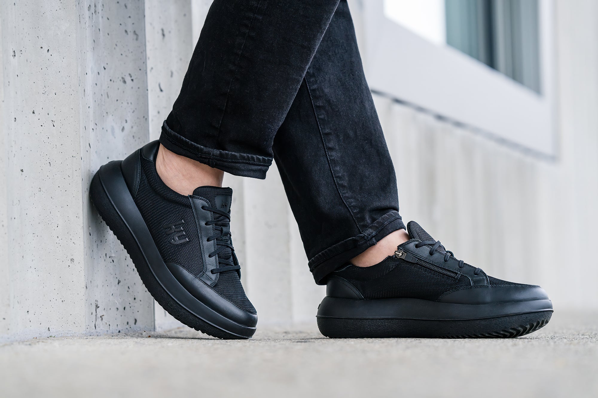 Kybun schoen - Burgdorf Zwart - Heren Sneaker