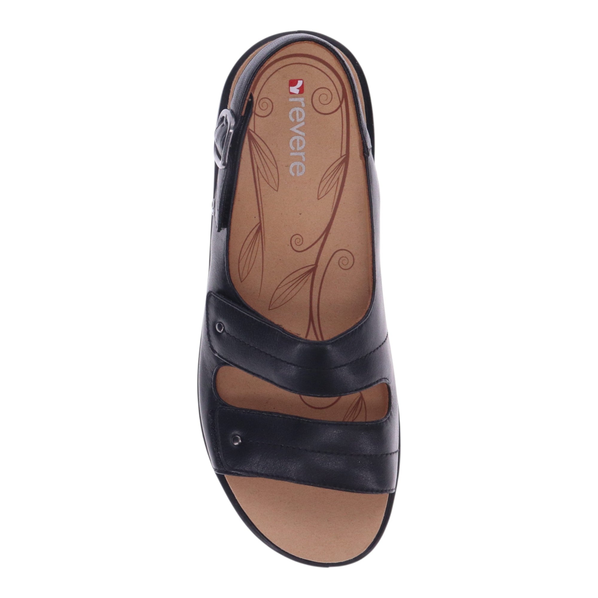 Revere Manilla - Black - dames sandaal