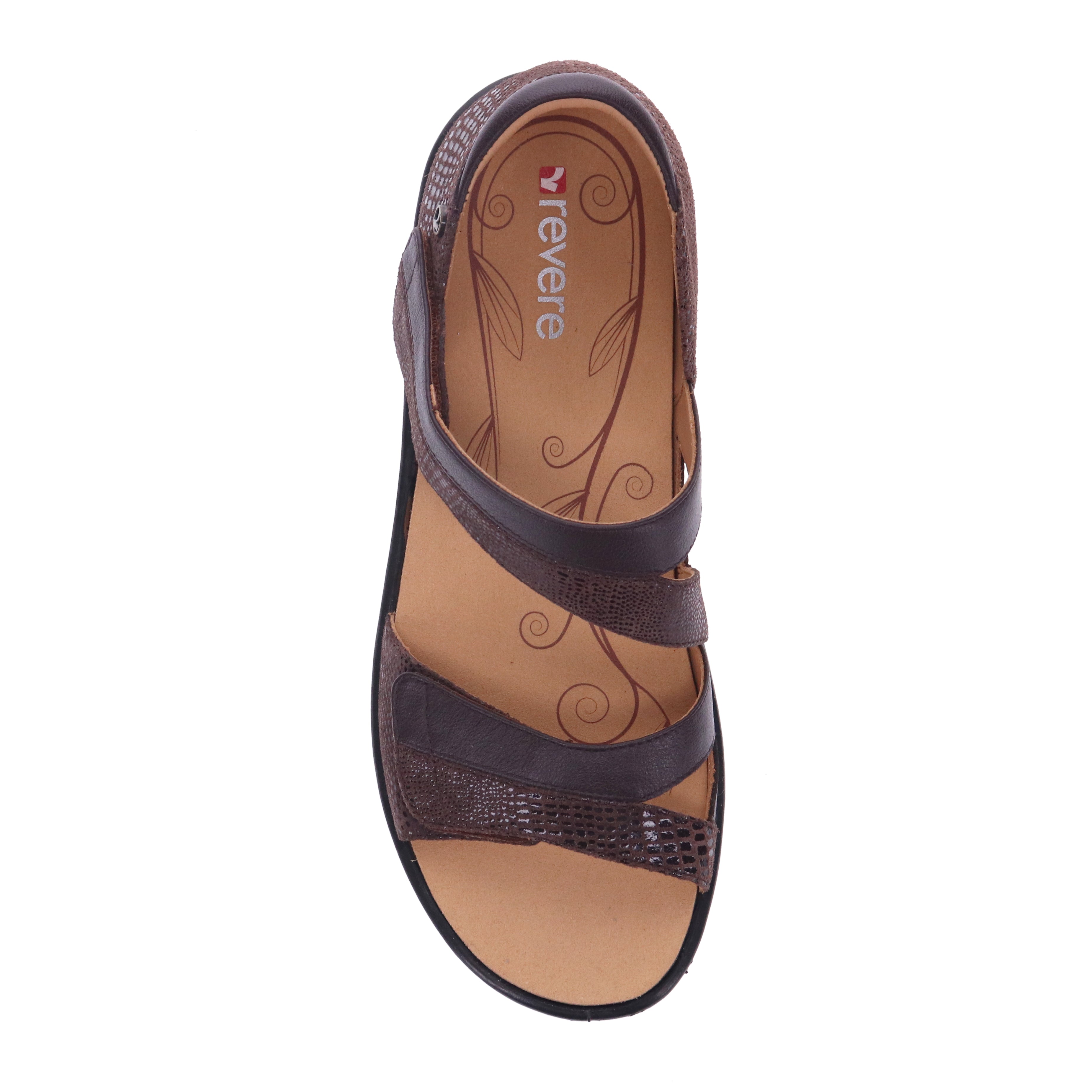 Revere Mauritius - Espresso - dames sandaal