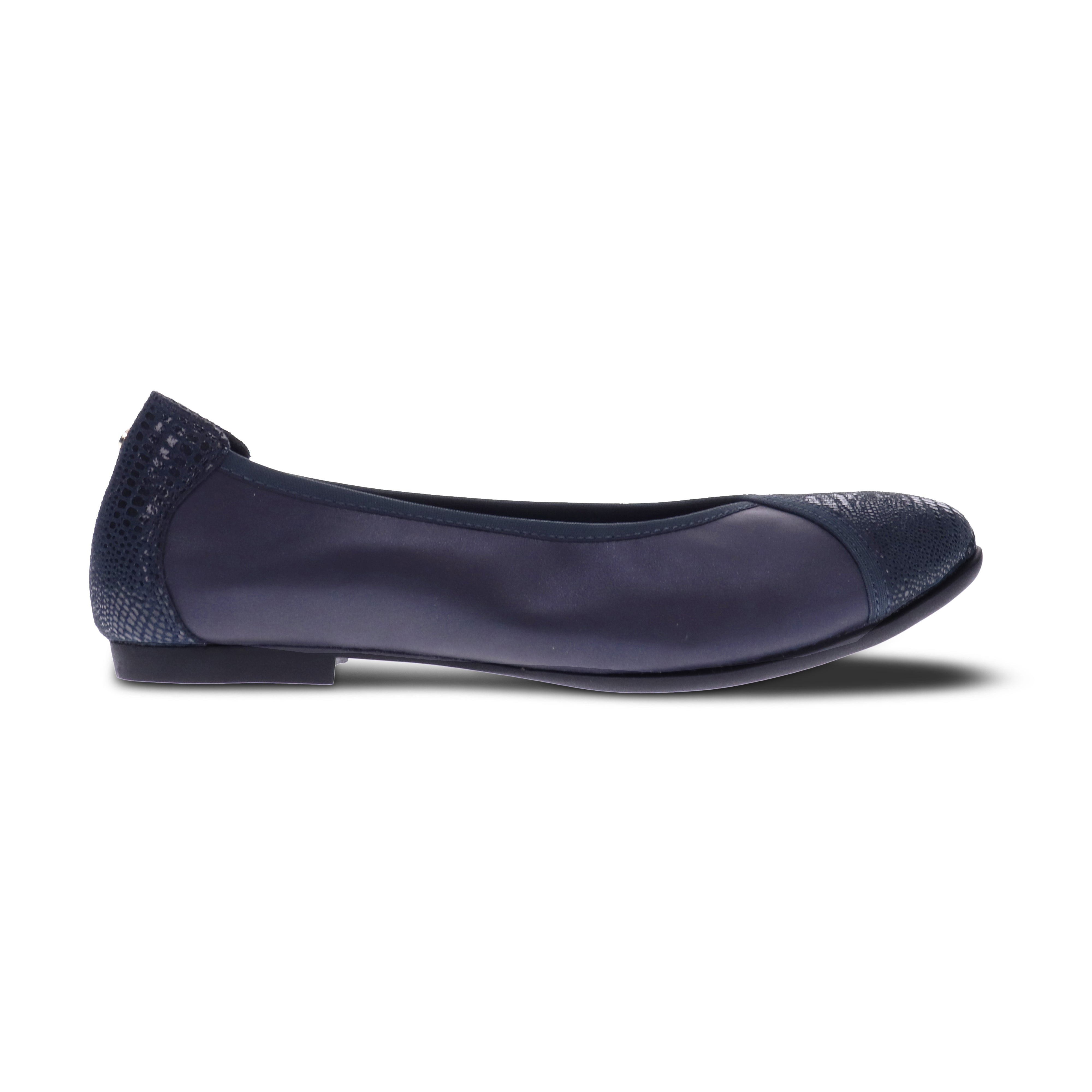 Revere Nairobi - Navy Lizard - dames ballerina