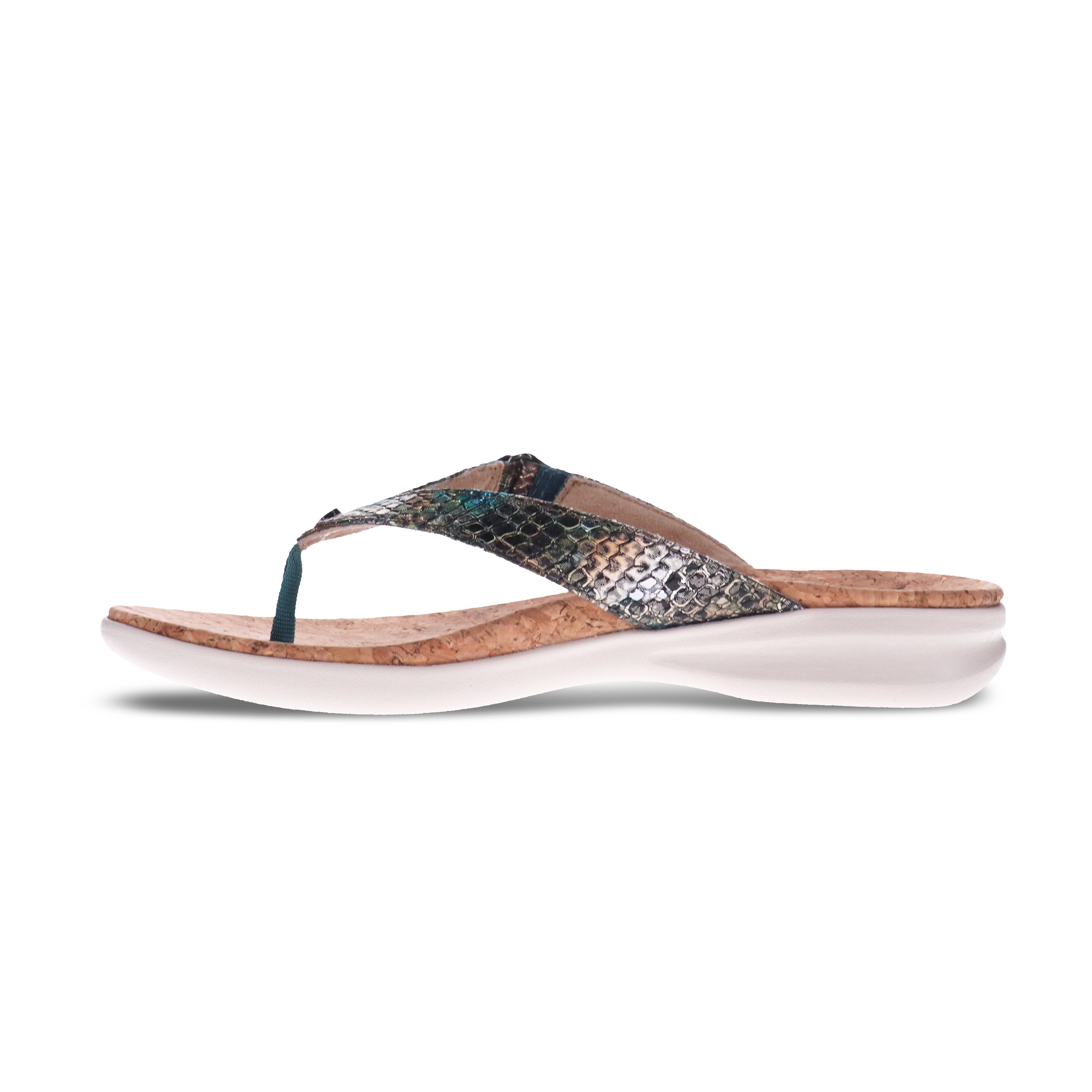 Revere Napoli - Peacock Python - dames teenslipper