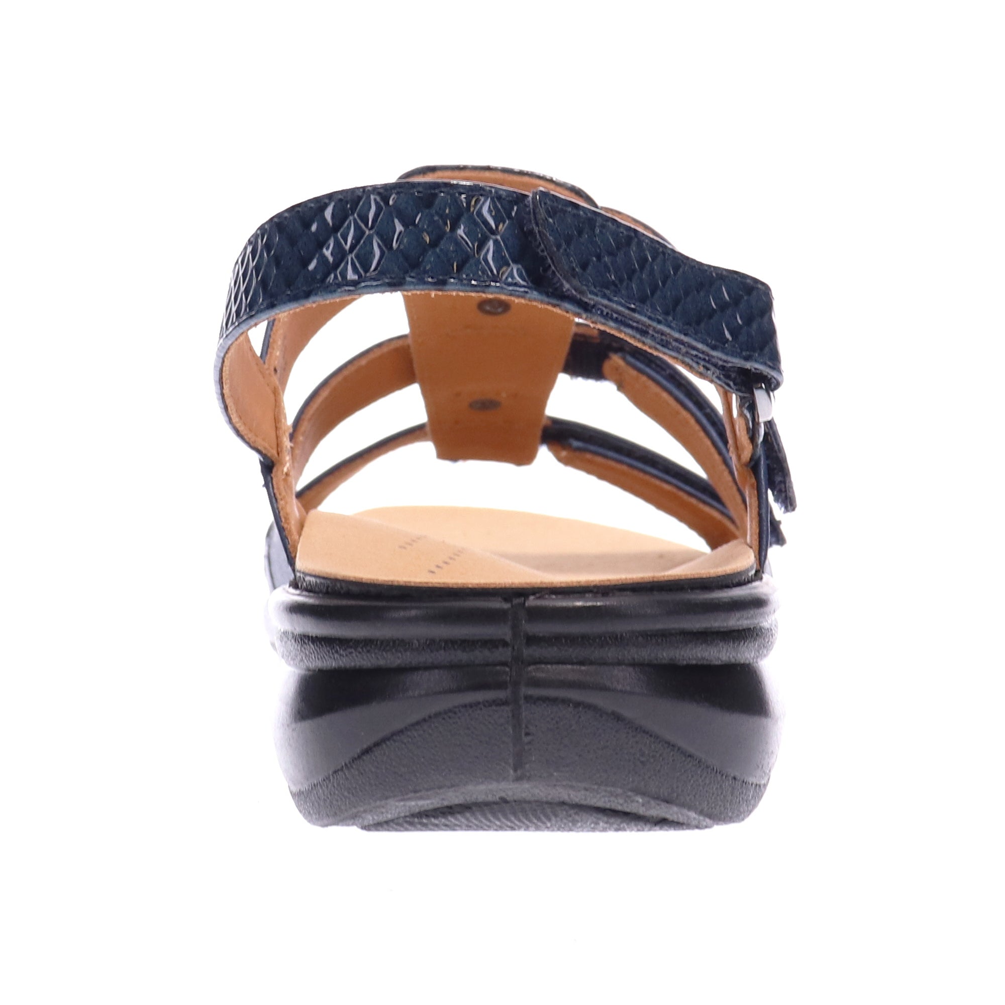 Revere Toledo - Navy/Navy Snake - dames sandaal